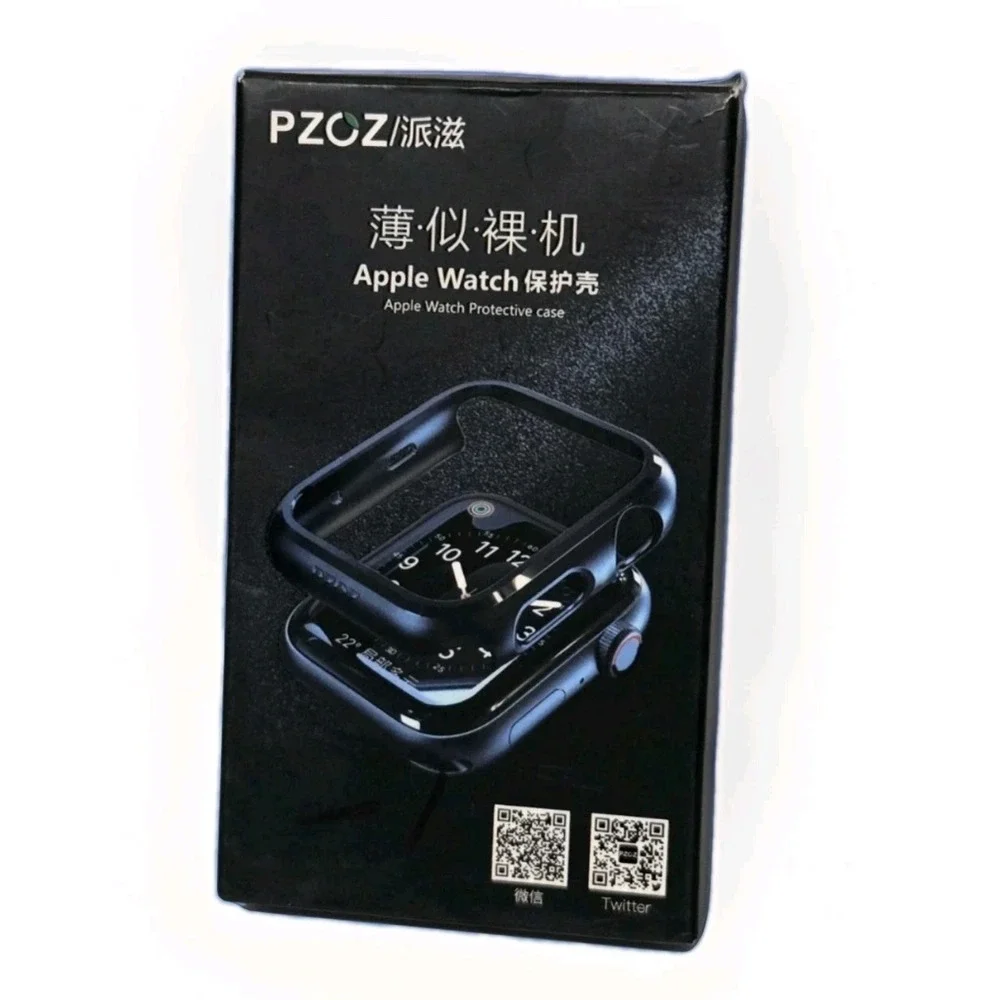 NEW PZOZ Case for Apple Watch Series 2/3 42mm Black‎ w/ Screen Protector